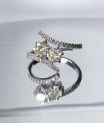 Beautiful Natural 1.15 Carat Diamond Ring With 18k White Gold
