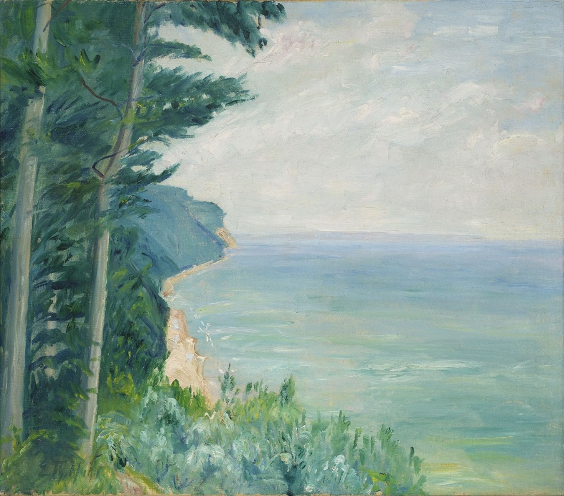 Holtz, Erich Theodor, Steilküste, Öl, 72 x 82 cm, sign.