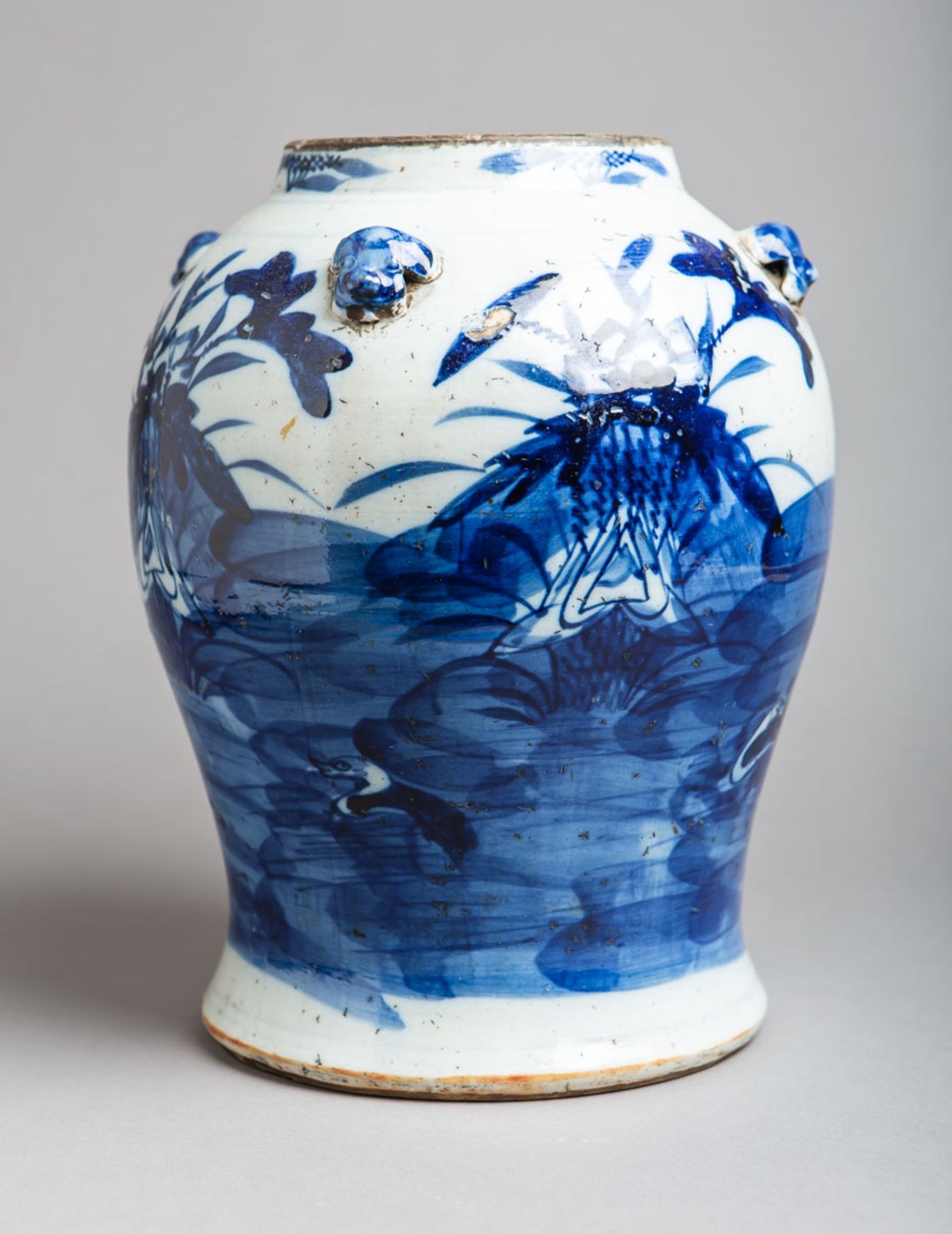 Keramik-Schultertopf / Ingwertopf (China, wohl 19./20. Jh.)