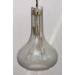 Deckenlampe in Pilzform (wohl Baum Leuchten, 1970er Jahre)