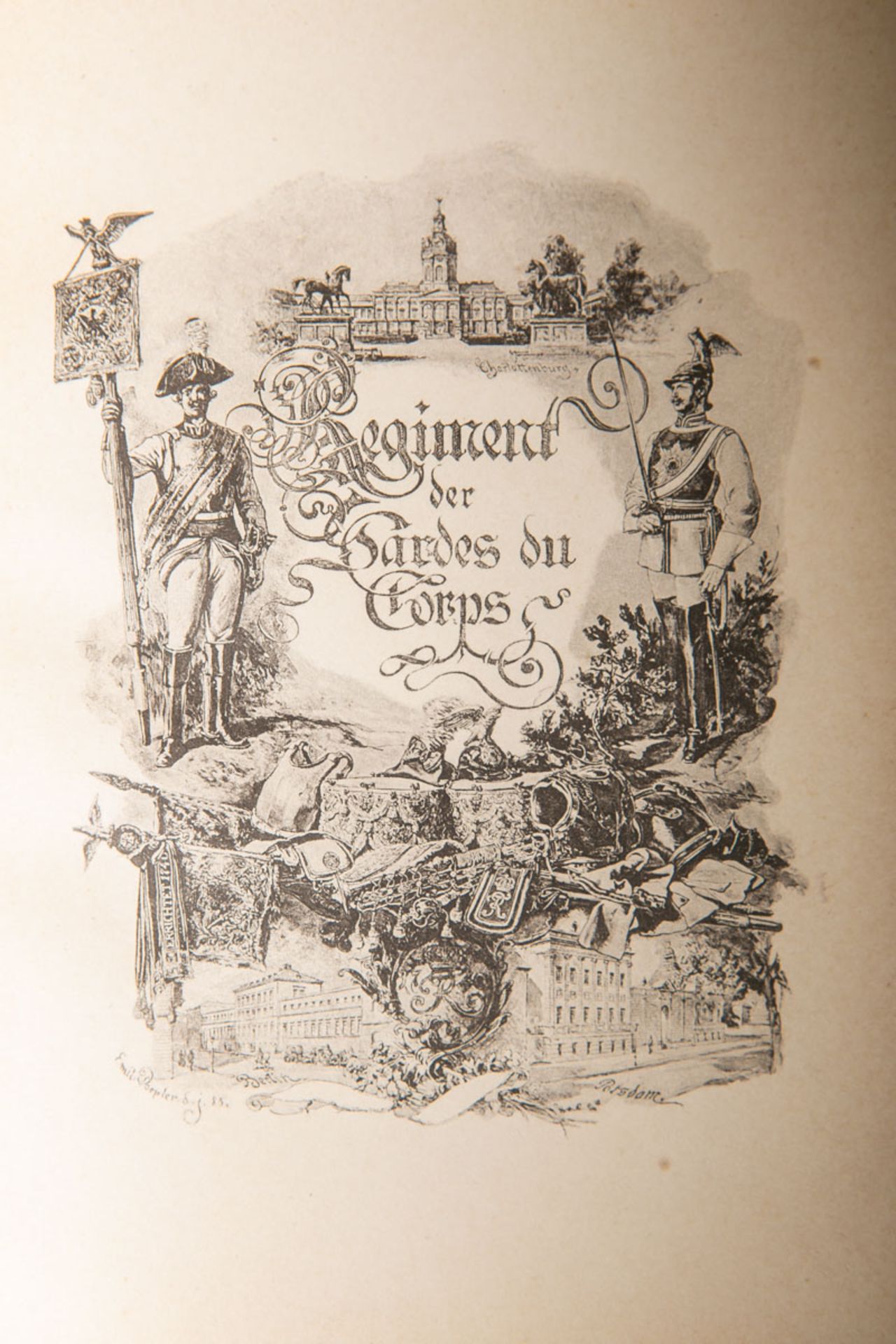 Übersicht der Geschichte des königlichen Regiments der Gardes du Corps von 1740 bis 1890 - Image 2 of 2