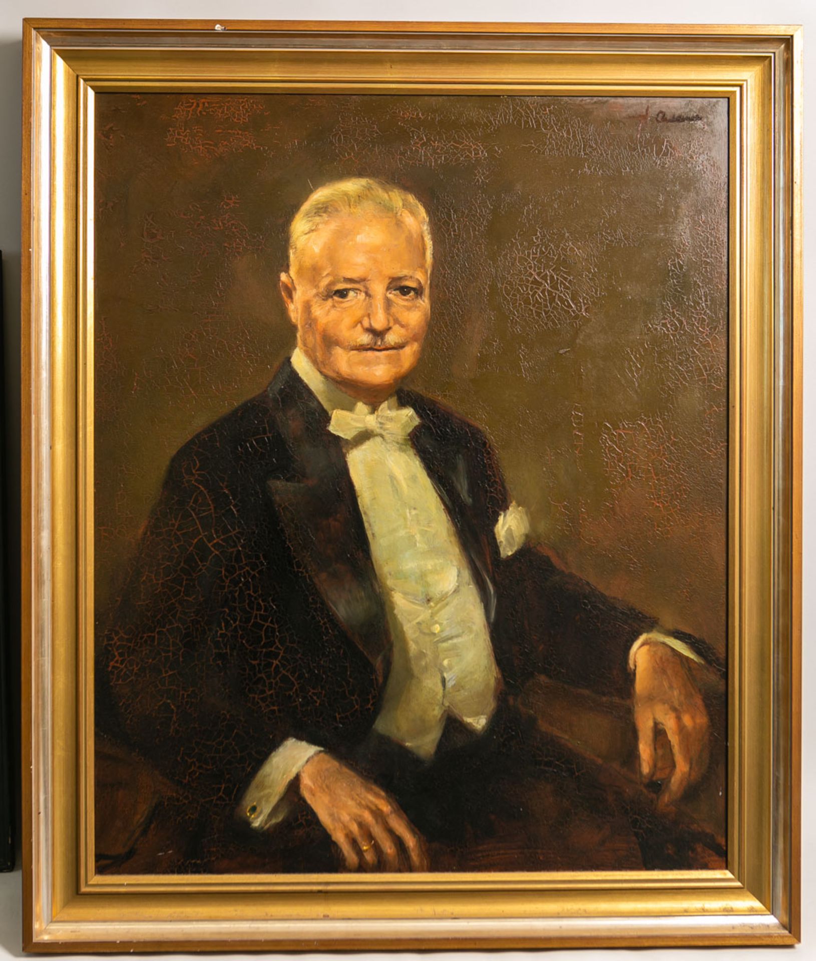 Adam, H. (19./20. Jh.), Gemäldepaar von Bertha Luise Kupferberg / Mainz u. einem Herrenportrait (196 - Image 3 of 4