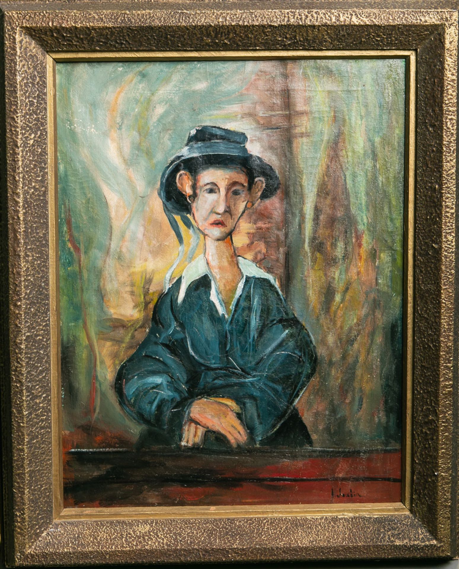 Soutine, Chaim (wohl) (1894 - 1943), Portrait einer Frau m. Hut