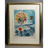 Chagall, Marc (1887 - 1985), "Le soleil couchant" / "Die untergehende Sonne"