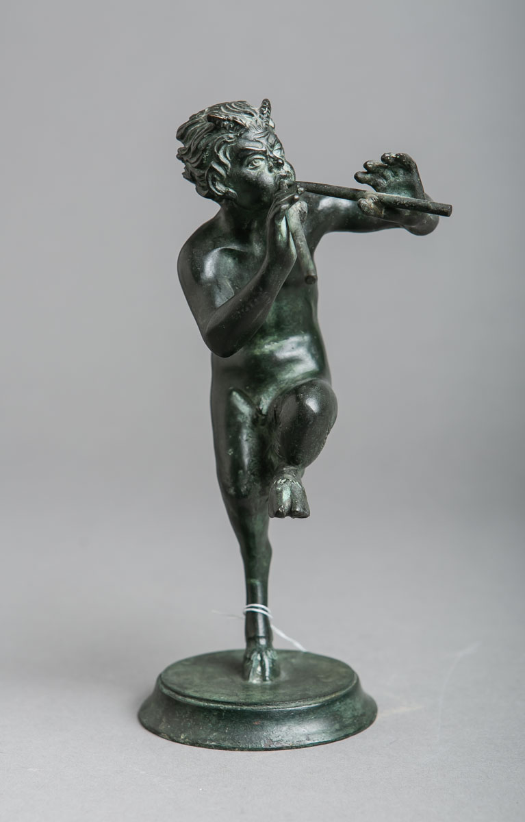 Werkstatt unbekannt (neuzeitlich), "Faun mit zwei Pfeiffen"