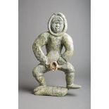Ashoona, Kiawak (1933 - 2014), Inuit-Figur "Jäger mit Seil" (Cape Dorset)