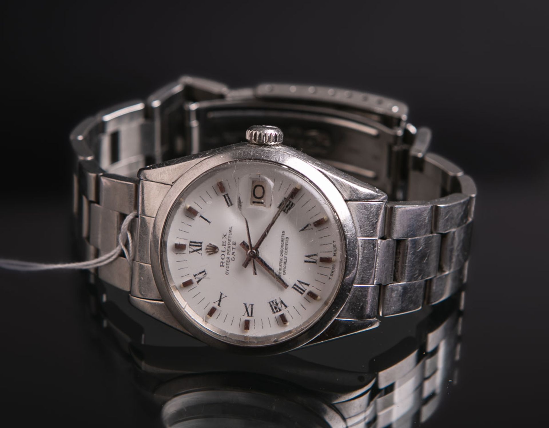 Herrenarmbanduhr "Rolex Oyster Perpetual Date" (Rolex, 1970er Jahre)