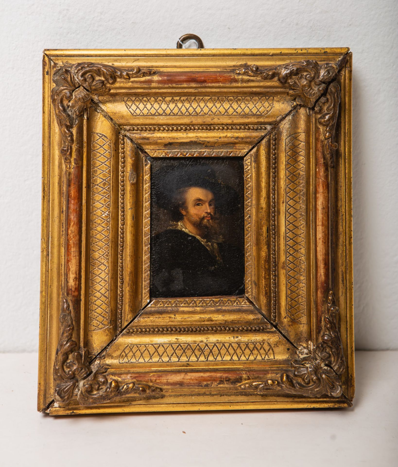 Künstler/in unbekannt (wohl 17. Jh.), "Miniaturportrait des P.P. Rubens"