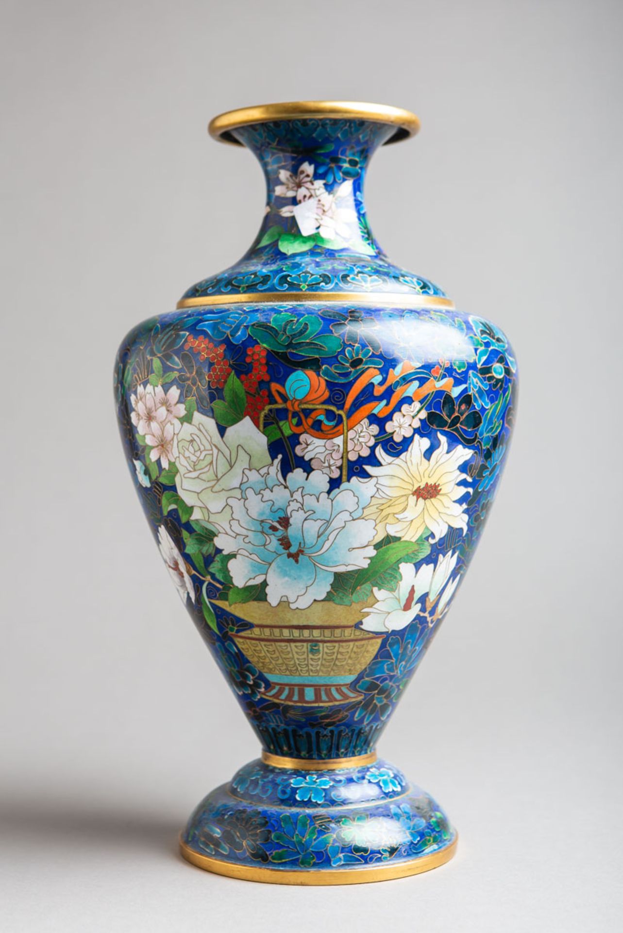 Große Cloisonné Vase (China, Alter unbekannt)