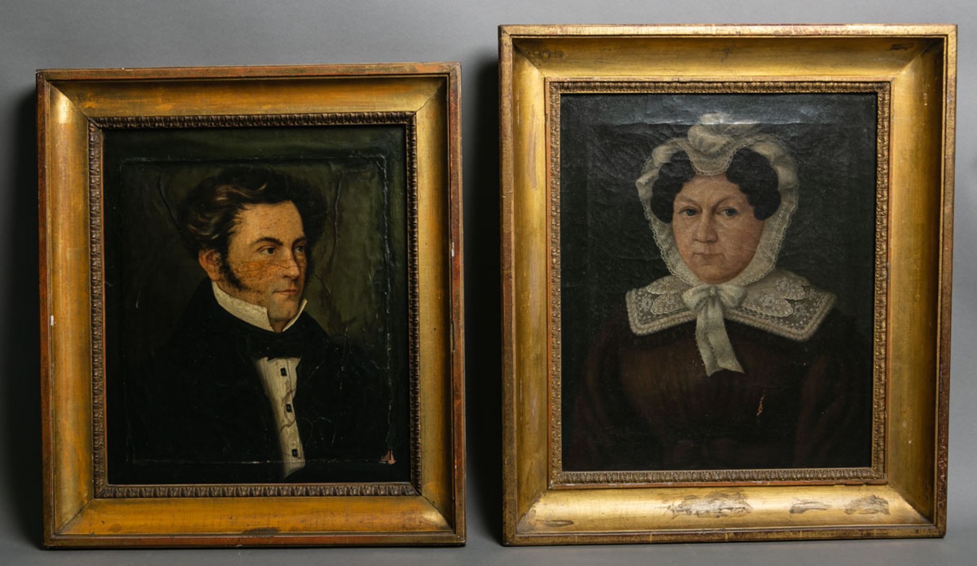 Künstler/in unbekannt (um 1820, Biedermeier), Paar Portraits