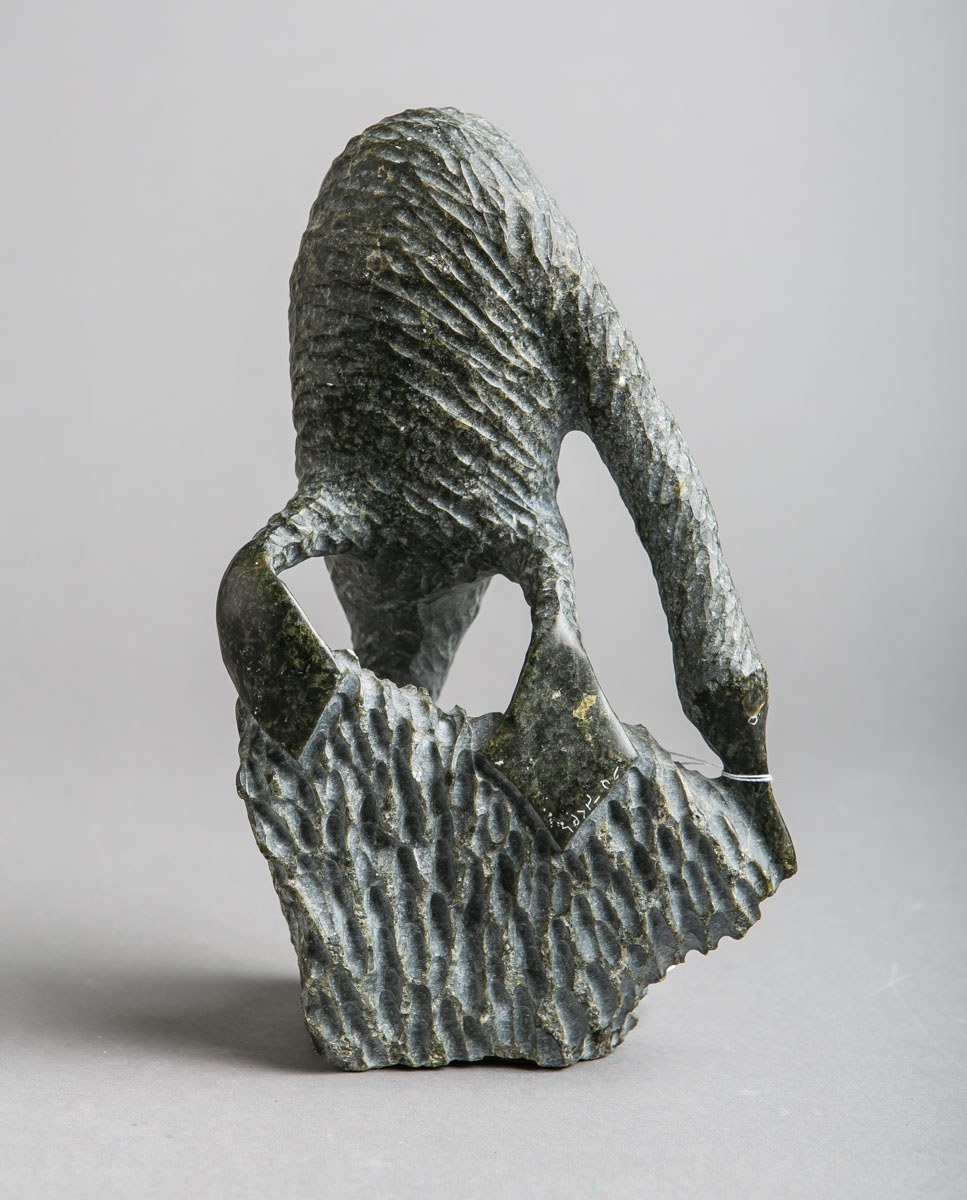 Tiglok, Jacoposie (geb. 1952), Inuit-Figur "Wasservogel" (Pangnirtung)