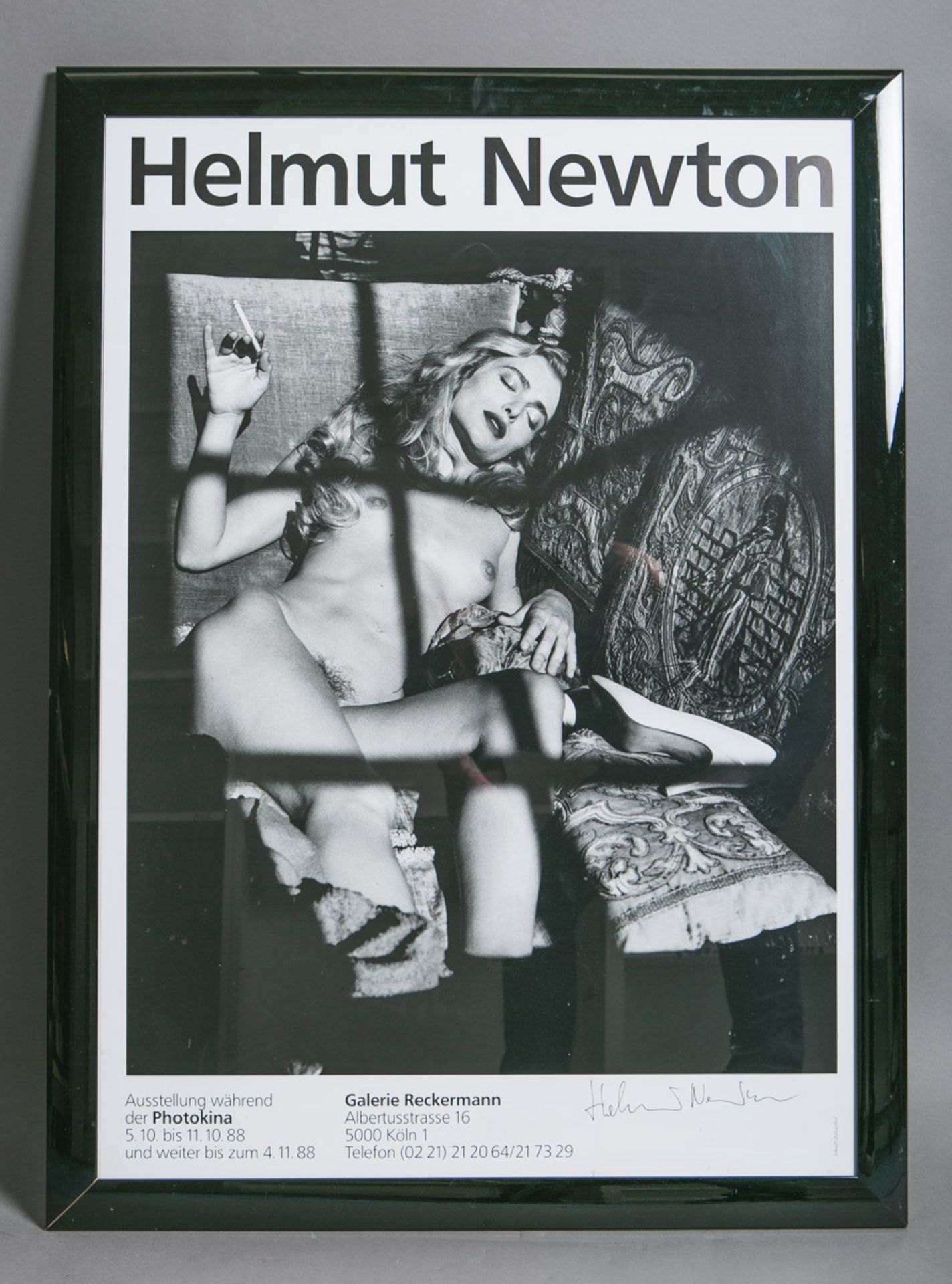 Ausstellungsplakat "Helmut Newton (1920 - 2004)", Ausstellung während der Photokina 1988