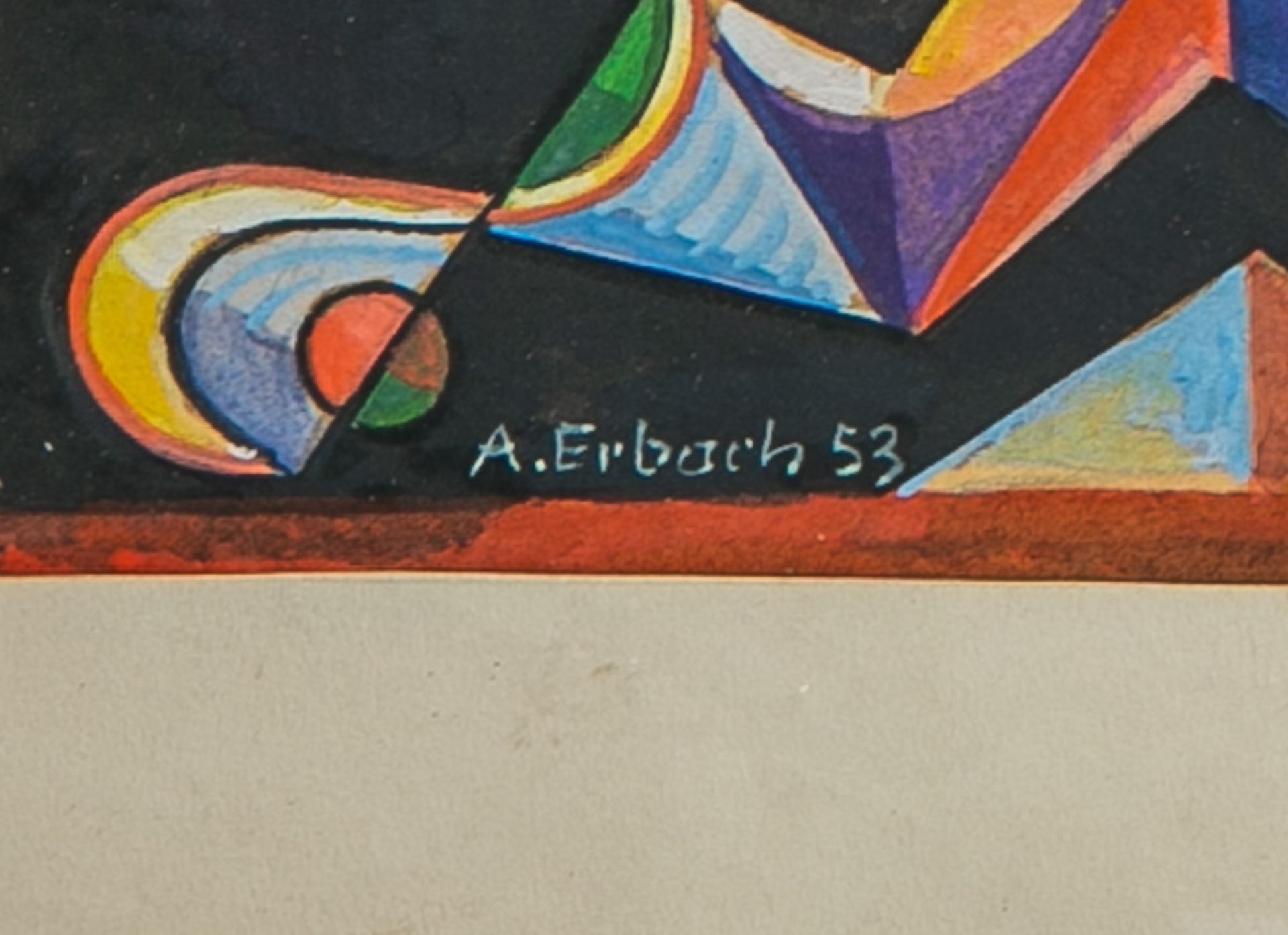 Erbach, Alois (1888 - 1972), 3-teiliges Konvolut von abstrakten Darstellungen (1949 u. 1953) - Image 2 of 2