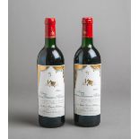 2 Flaschen Wein "Chateau Mouton Baronne Philippe" en hommage à Pauline, Jahrgang 1988