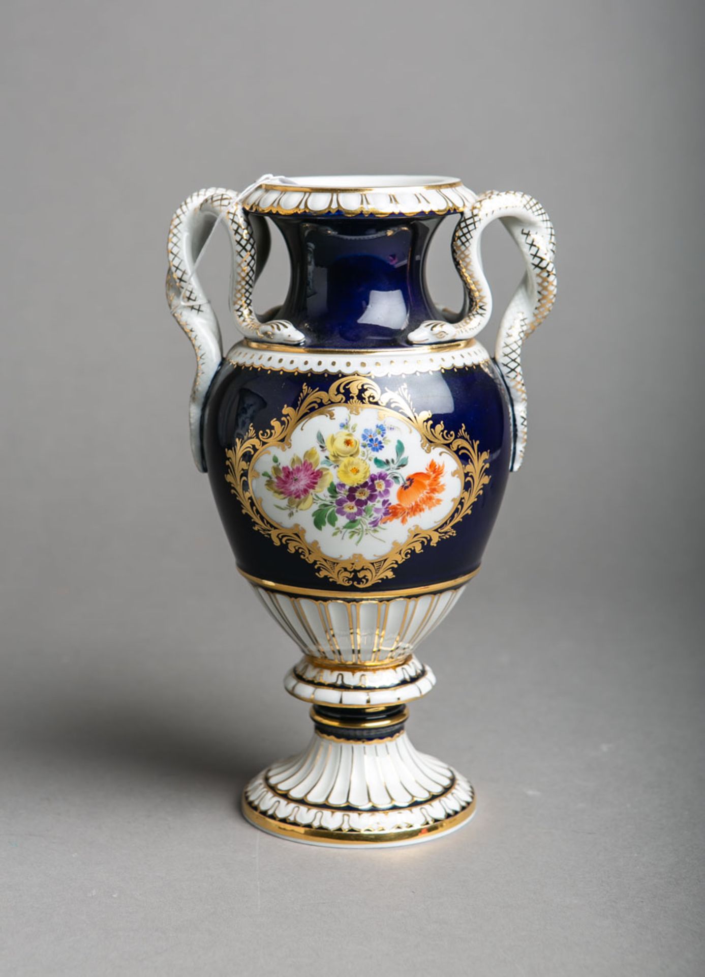 Schlangenhenkelvase (Meissen, 2. Wahl)