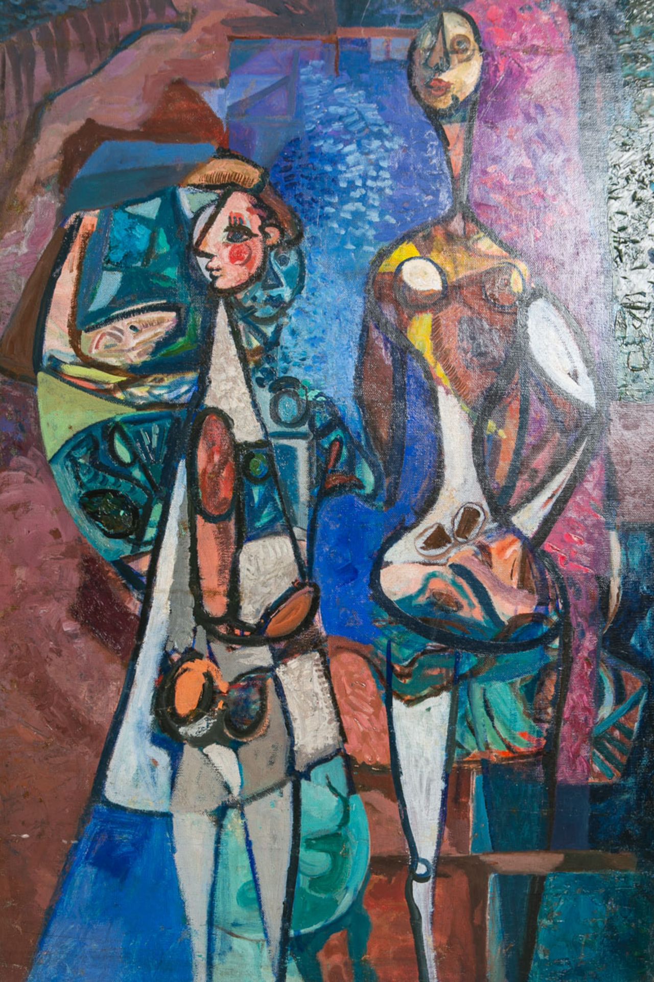 Künstler/in unbekannt (20./21. Jh.), Paar im Stil des Picasso