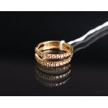 Damenring mit Brillantbesatz 750 GG (Juwelier Goldbaur)