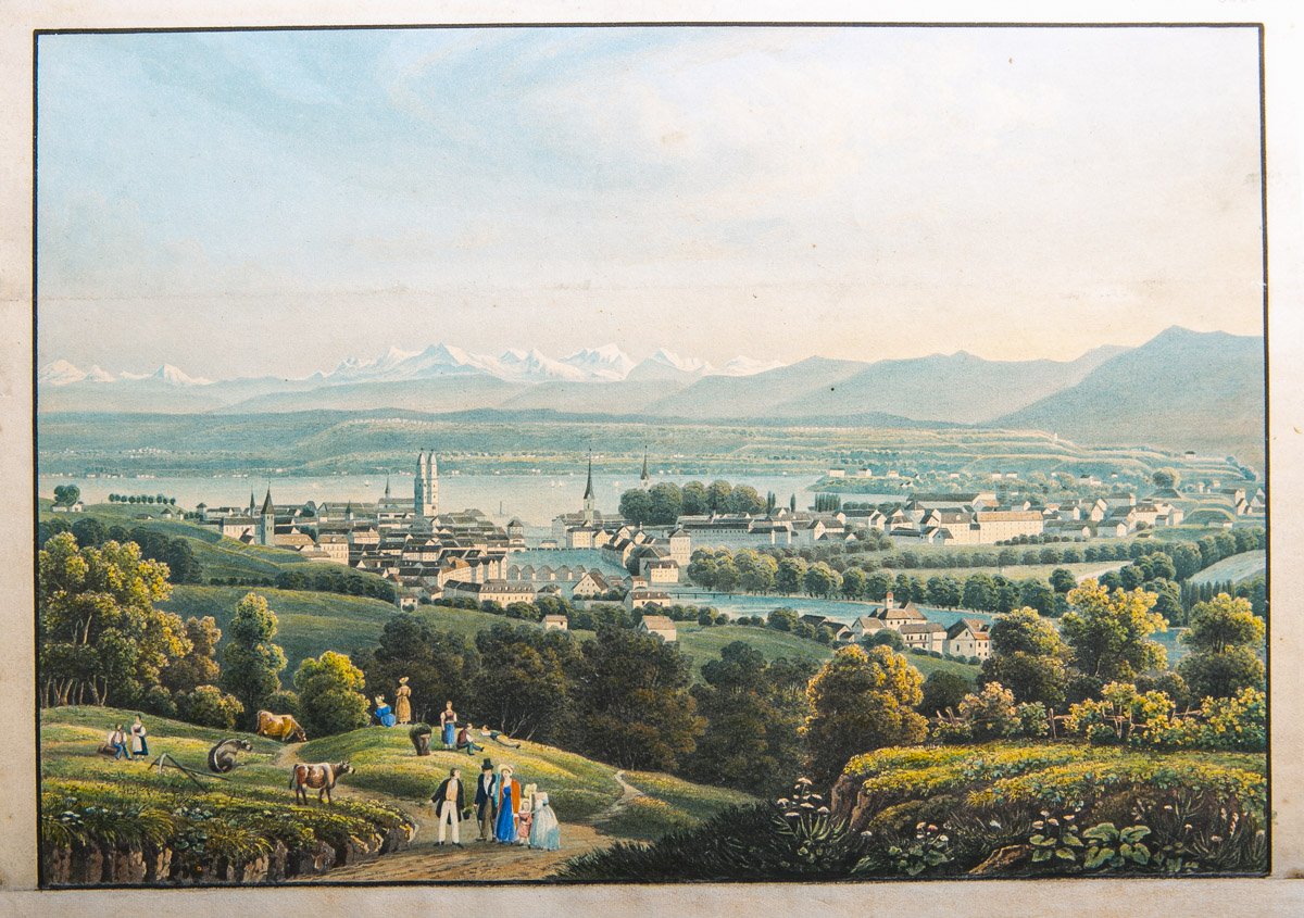 Künstler/in unbekannt (um 1840), Gesamtansicht von Genf