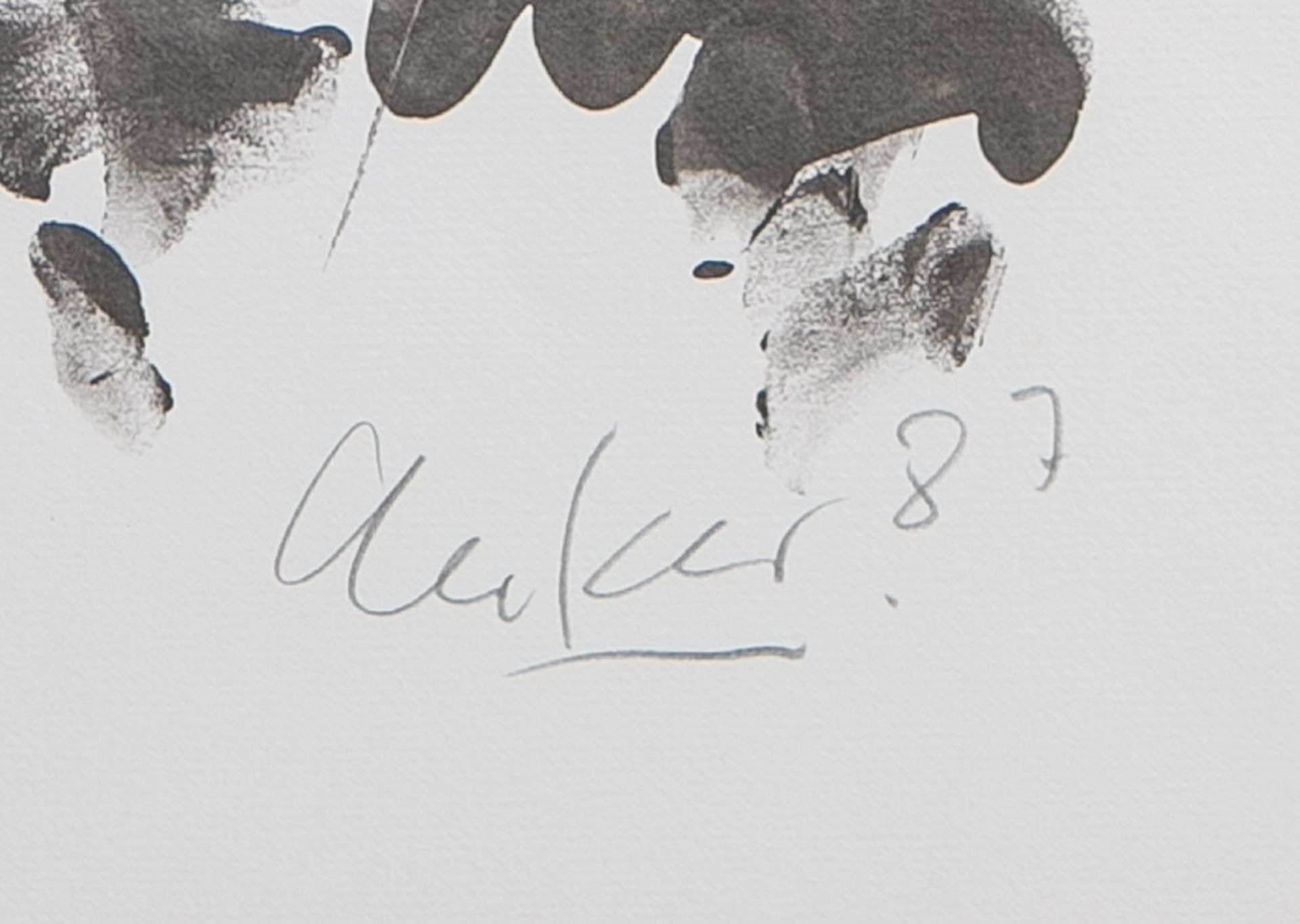 Uecker, Günther (geb. 1930), "Nagelkreuzung" (1987) - Image 2 of 2