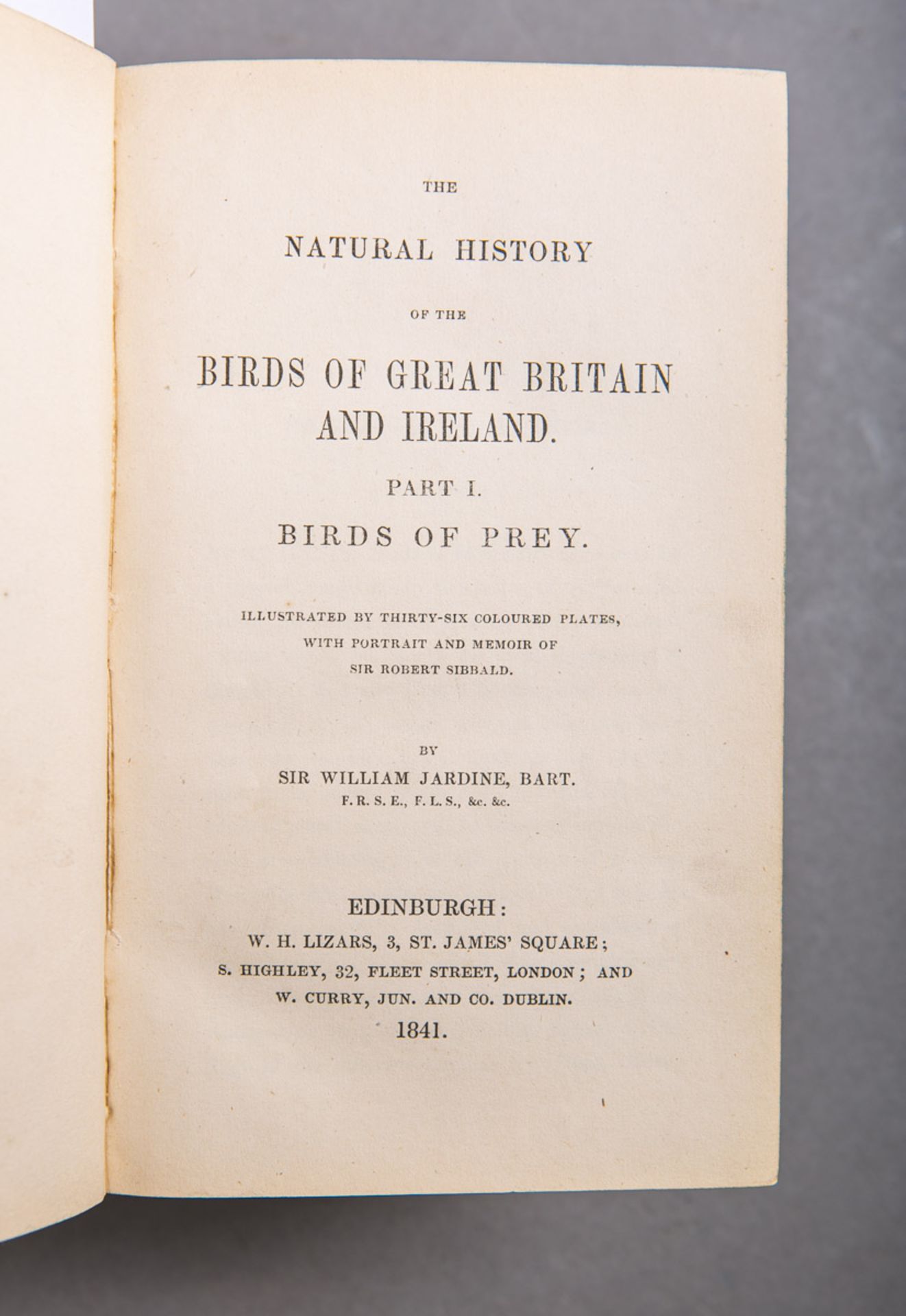 Sir William Jardine, "The Birds of great Britain and Ireland"