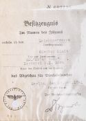 2-teiliger Urkunden-Nachlass (2. WK), des "Leichtmatrosen Günther Kindt"