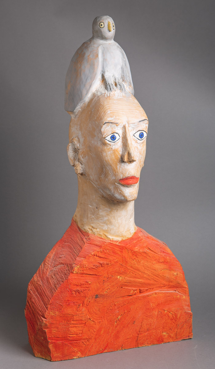 Hermann, Peter (geb. 1962), Figur mit Vogel (1998)