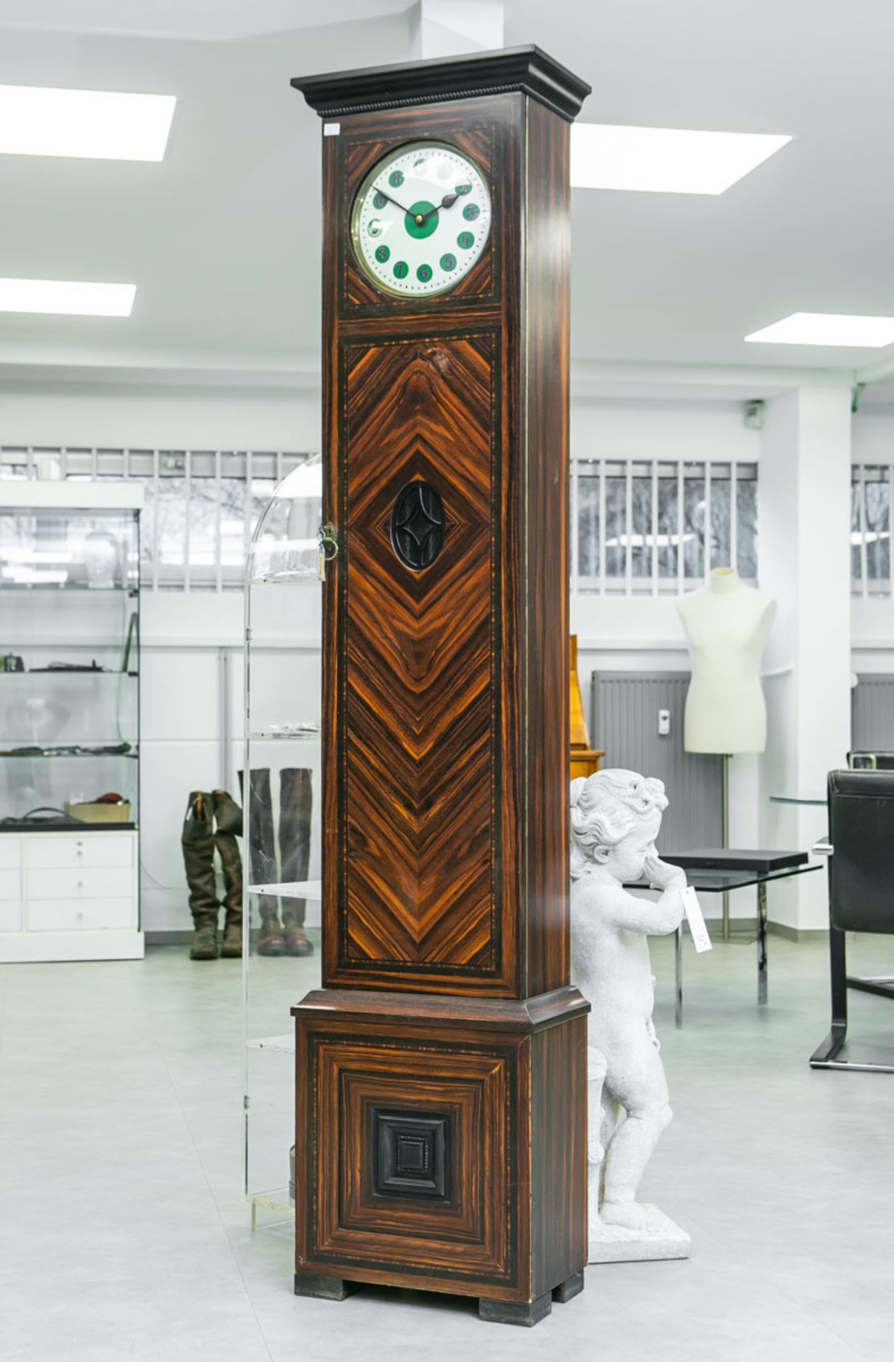 Standuhr (wohl Deutsche Werkstätten, Art deco, 1920/30er Jahre)