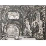 Piranesi, Giovanni Battista (1720 - 1778), "Veduta interna della villa di Mecenate" (1764)