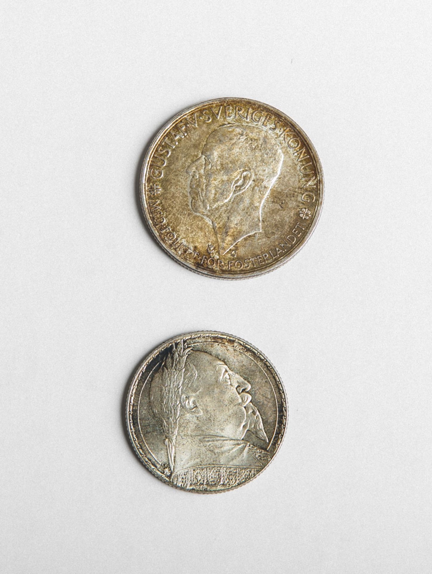 2-Kronen "Gustavus V" (Schweden, 1932), 2-Kronen (1935)