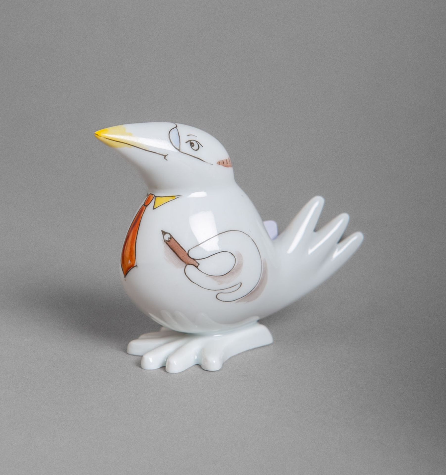 Porzellanfigur "Spaßvogel" (Meissen, 1. Wahl)