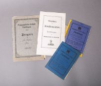 Diverse Zeugnisse und Dienstbücher DRK (Drittes Reich)