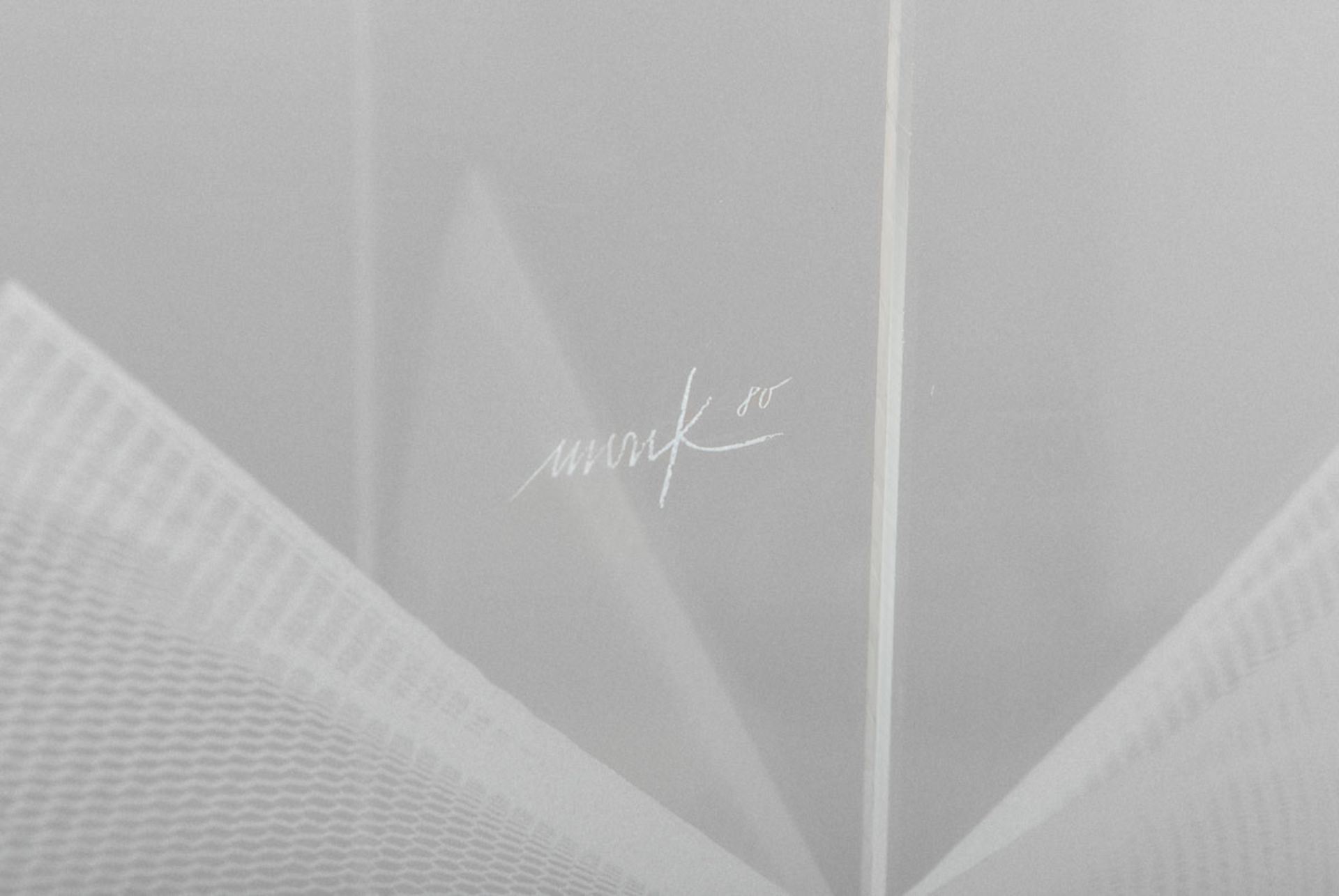 Signiert "Monk" (20. Jh.), Futuristisches Objekt aus Acrylglas - Bild 2 aus 2