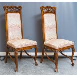 Paar Stühle, (wohl Frankreich, Nancy, Jugendstil um 1900)
