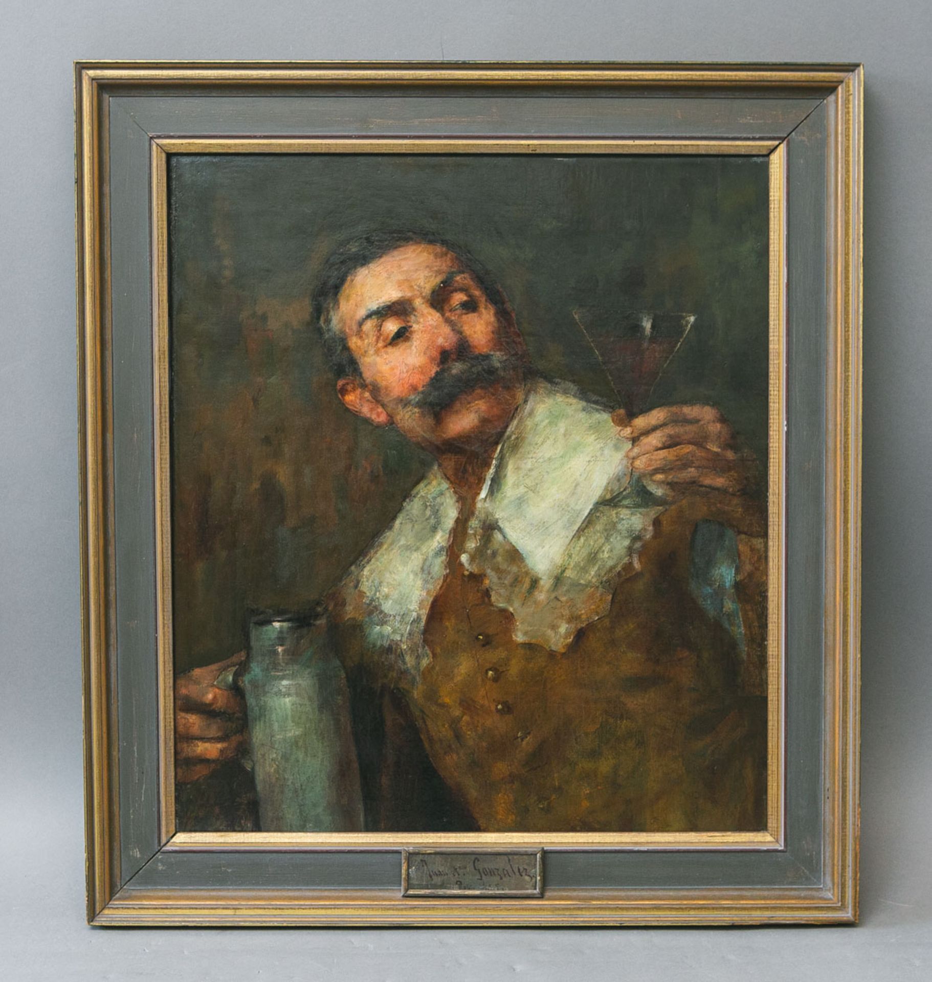 Gonzales, Juan Antonio (1842 - 1914), "Der edle Tropfen"