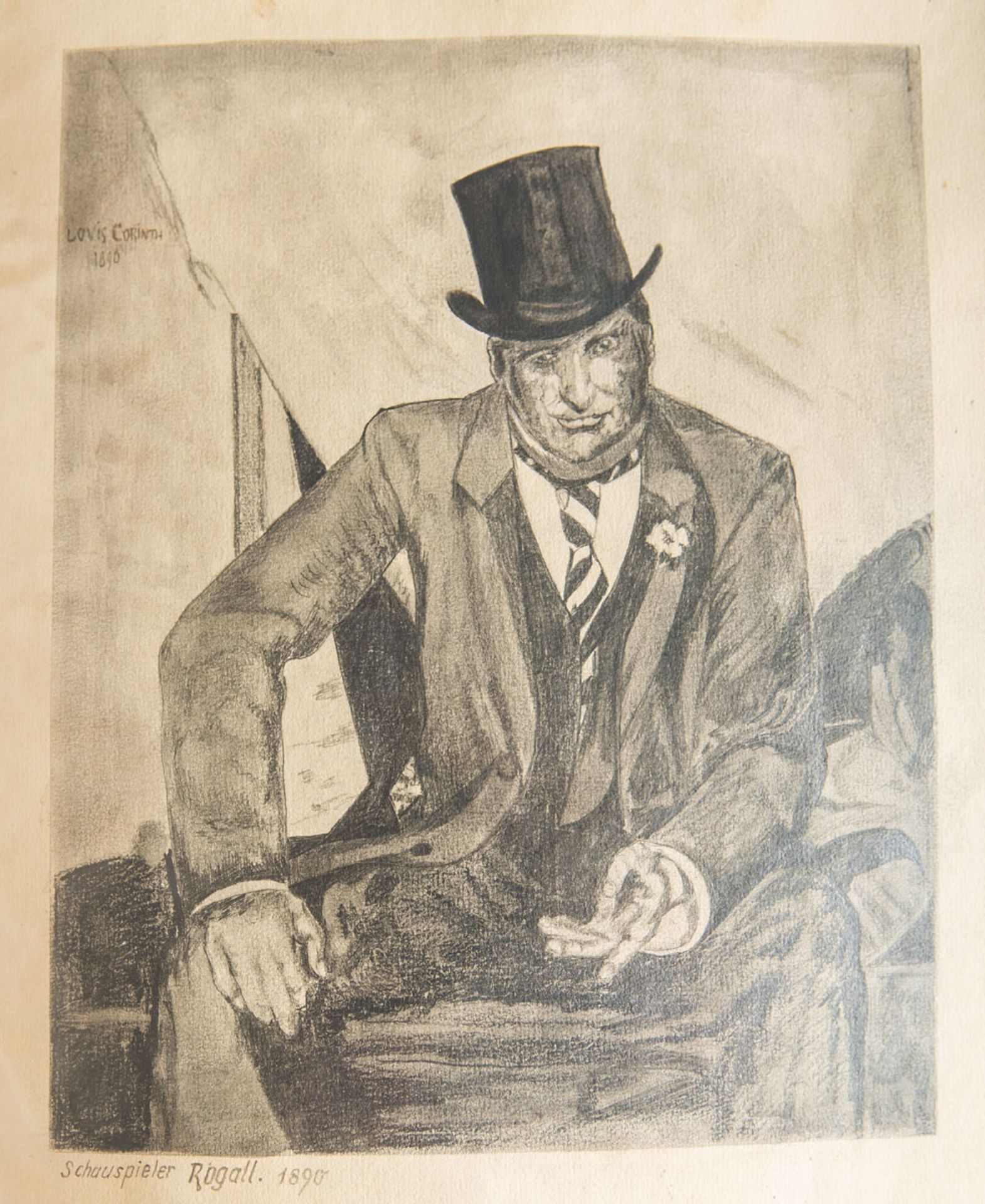 Corinth, Lovis (1858 - 1925), "Schauspieler Rogall" (1890)