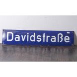 Straßenschild Hamburg "Davidstraße", Email