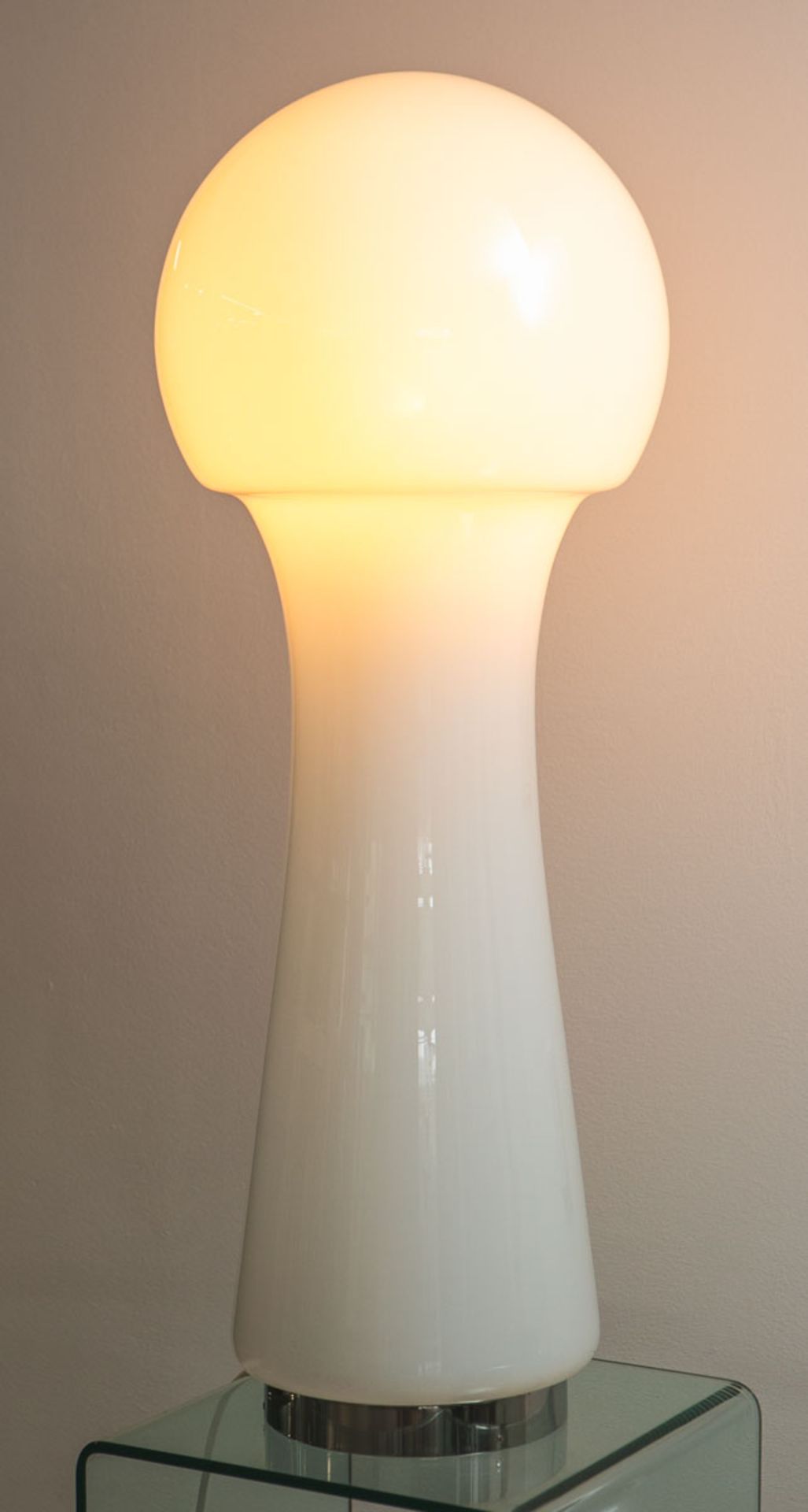 Bodenlampe in Pilzoptik (Italien, 1970er Jahre)