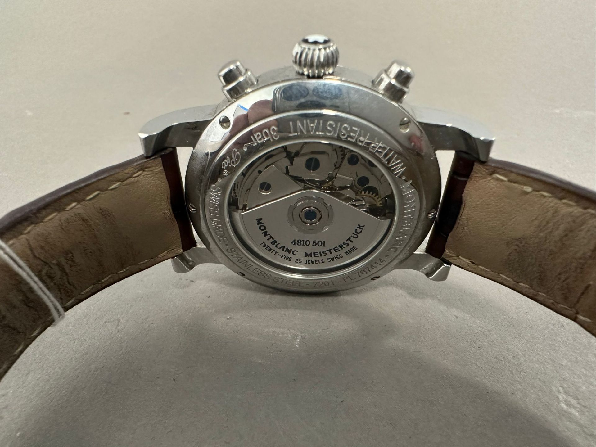 Montblanc - Herrenarmbanduhr "Armbandchronograph Serie Meisterstück" (um 2010) - Bild 3 aus 6