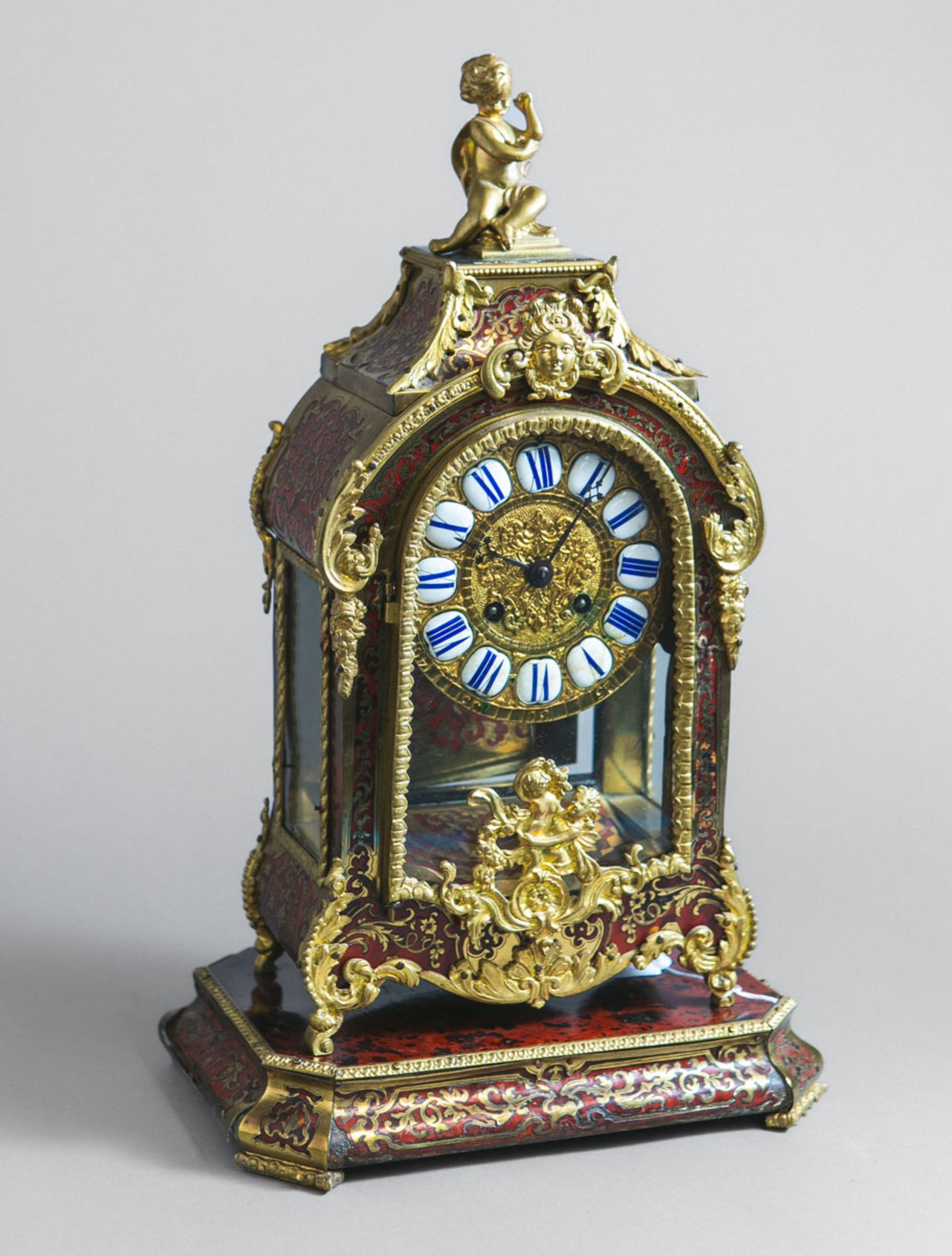 Boulle Tischuhr (Frankreich, um 1850)