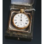 Herrentaschenuhr "Balancier Spinal Chronometre" 585 GG (um 1900)