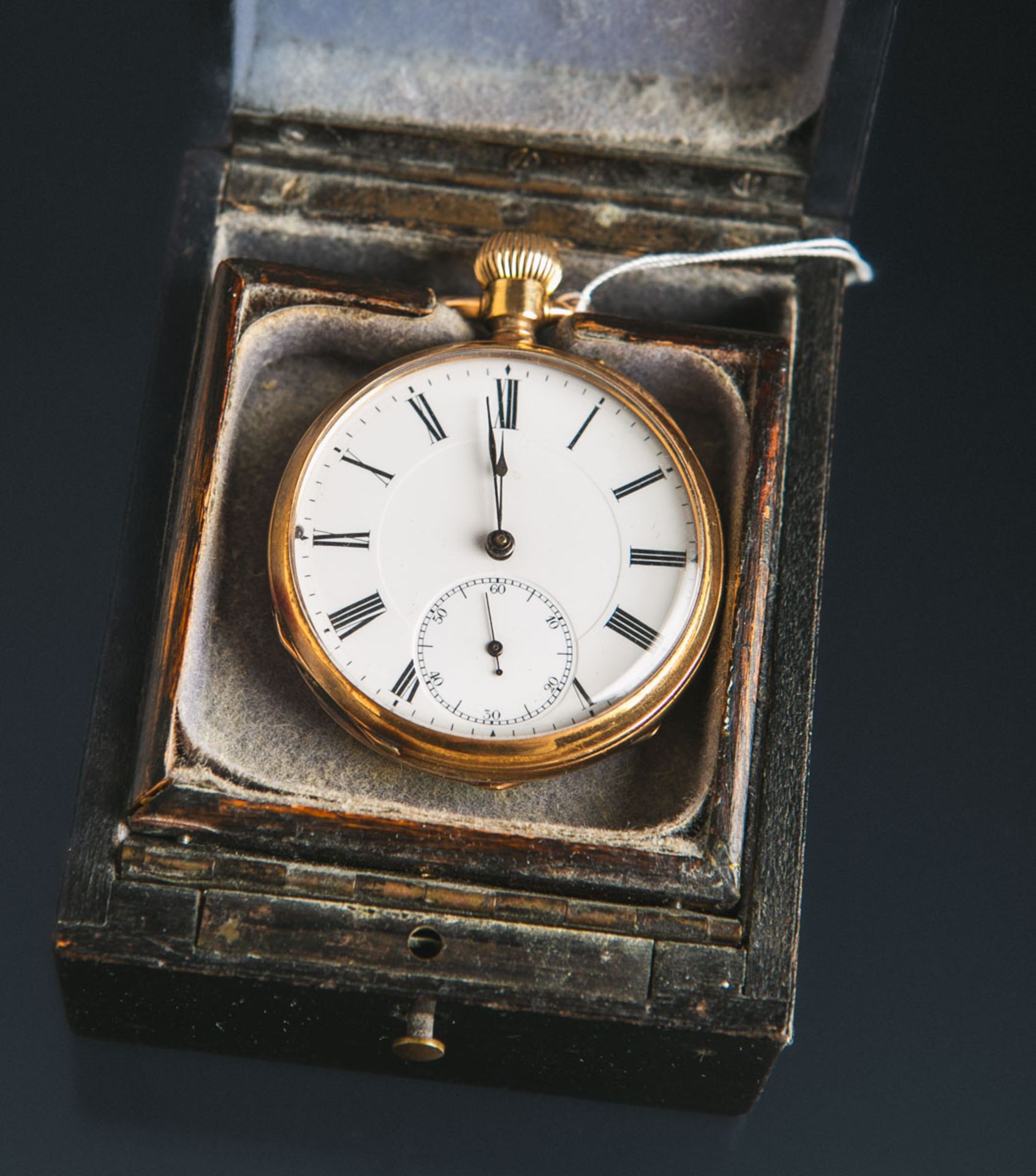 Herrentaschenuhr "Balancier Spinal Chronometre" 585 GG (um 1900)