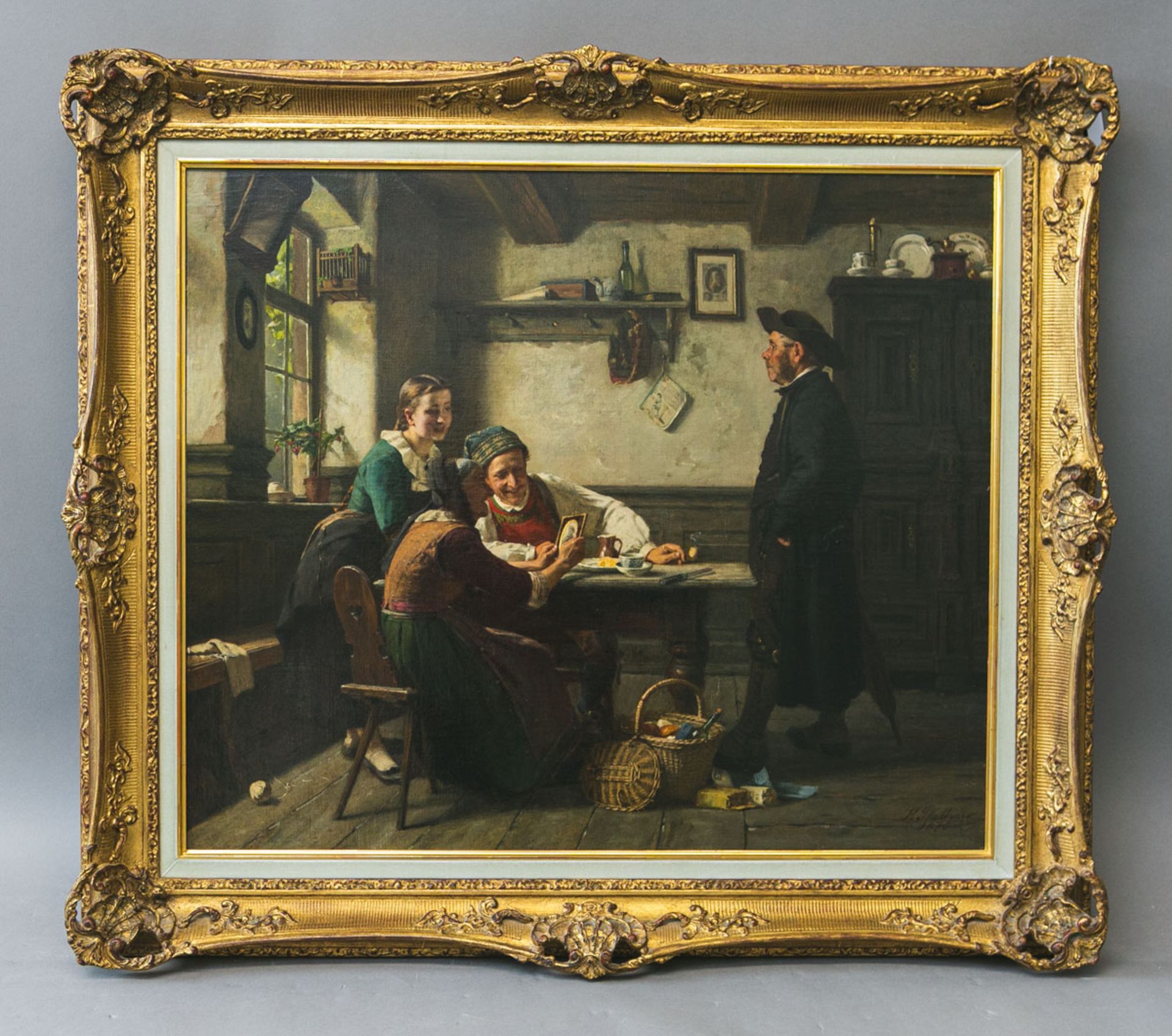 Plathner, Hermann (1831 - 1902), "Das wohlgelungene Bildnis" (1870)