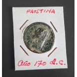 Römische Münze "Faustina", 170 n. Chr