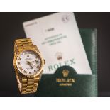 Rolex - Herrenarmbanduhr "Day-Date" 750 GG