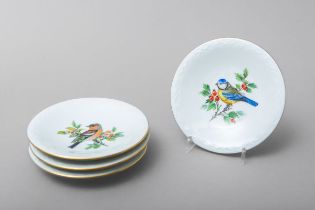 4-teiliges Konvolut von Wandtellern (Meissen)