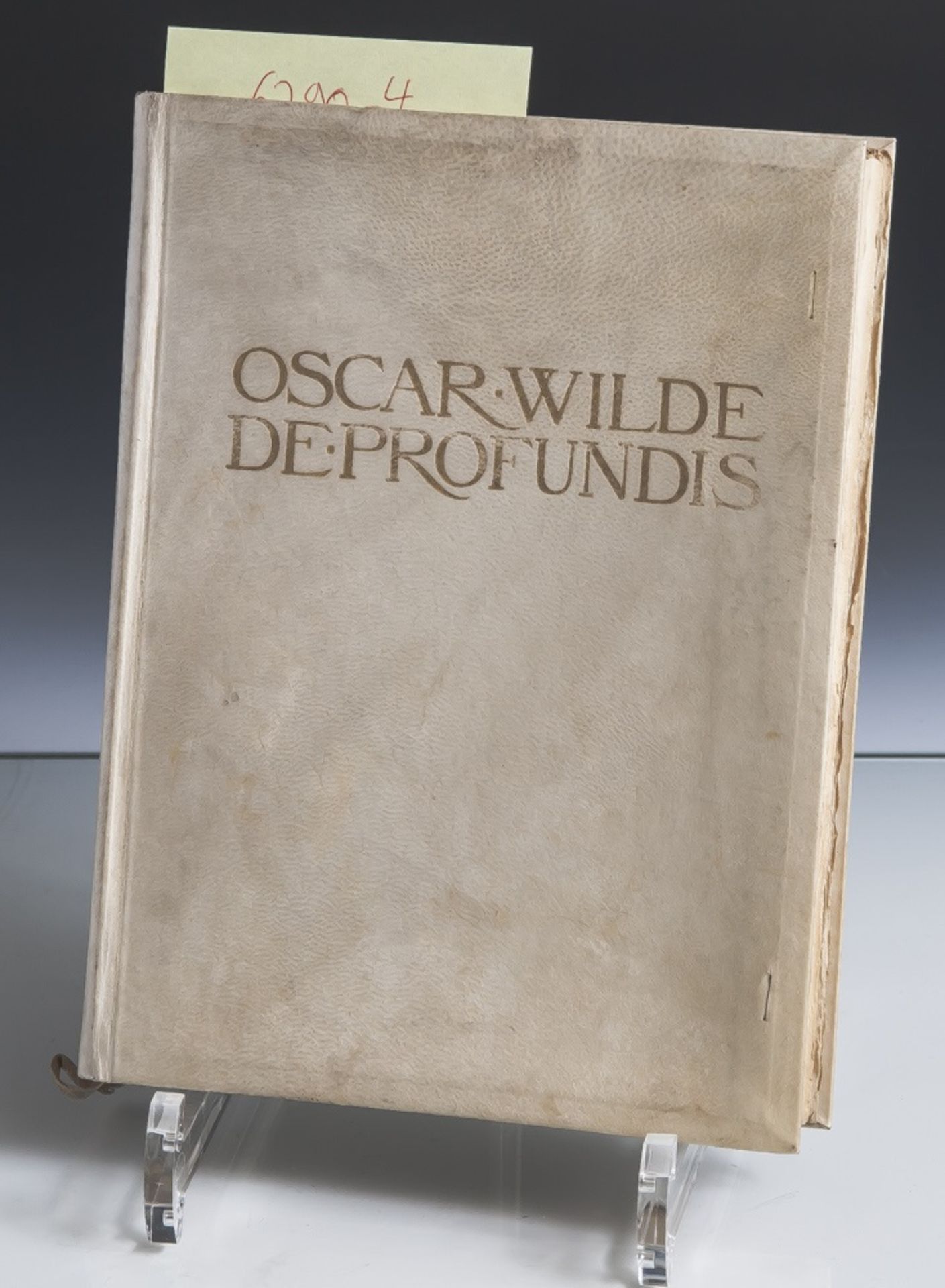 Wilde, Oscar "De Profundis - Aufzeichnungen und Briefe aus dem Zuchthaus in Reading"