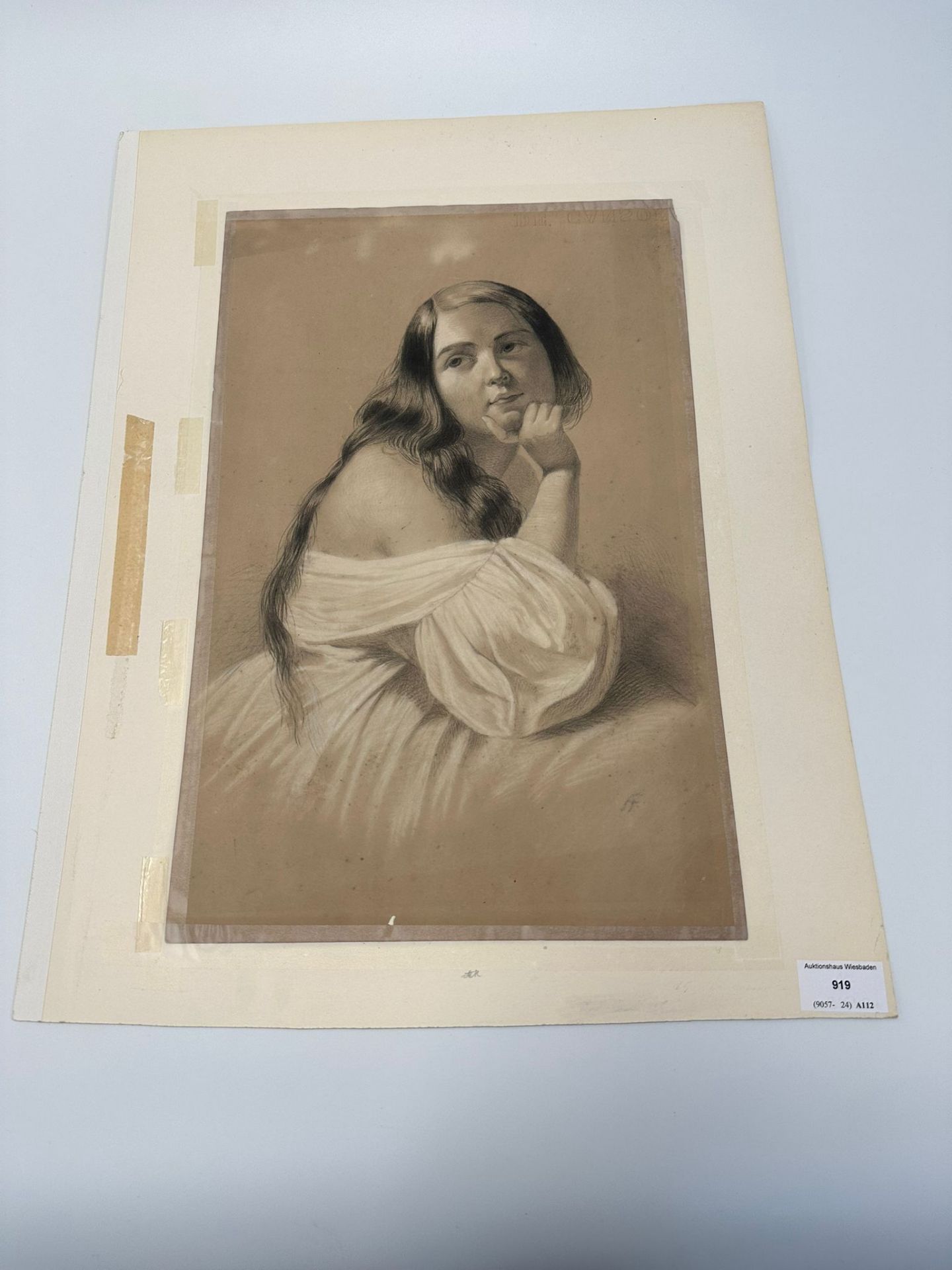 Feuerbach, Anselm (1829 - 1880) zugeschrieben, Darstellung einer jungen Dame - Bild 2 aus 4
