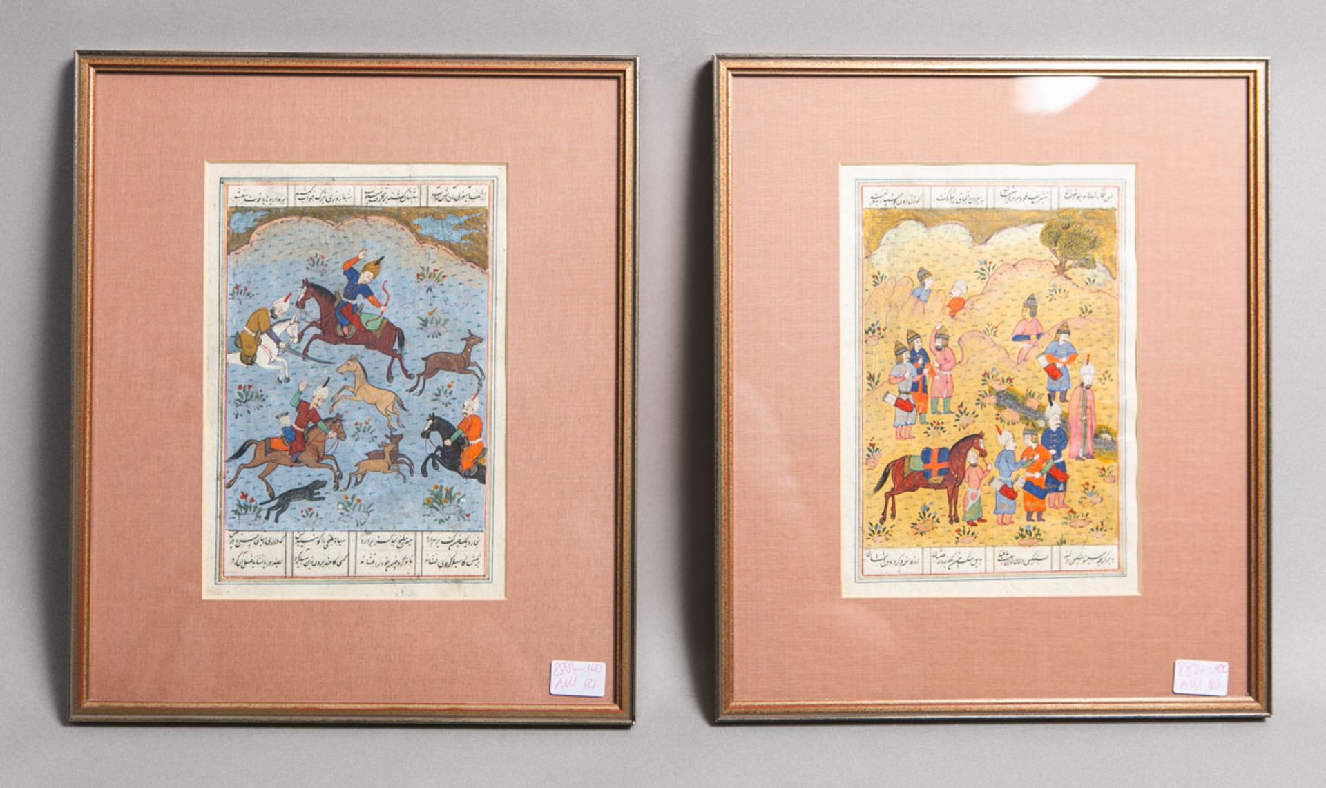 Paar indopersische Malereien (18. Jh.)