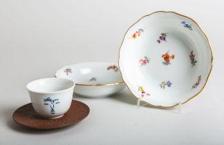 4-teiliges Konvolut von Porzellanteilen (Meissen)