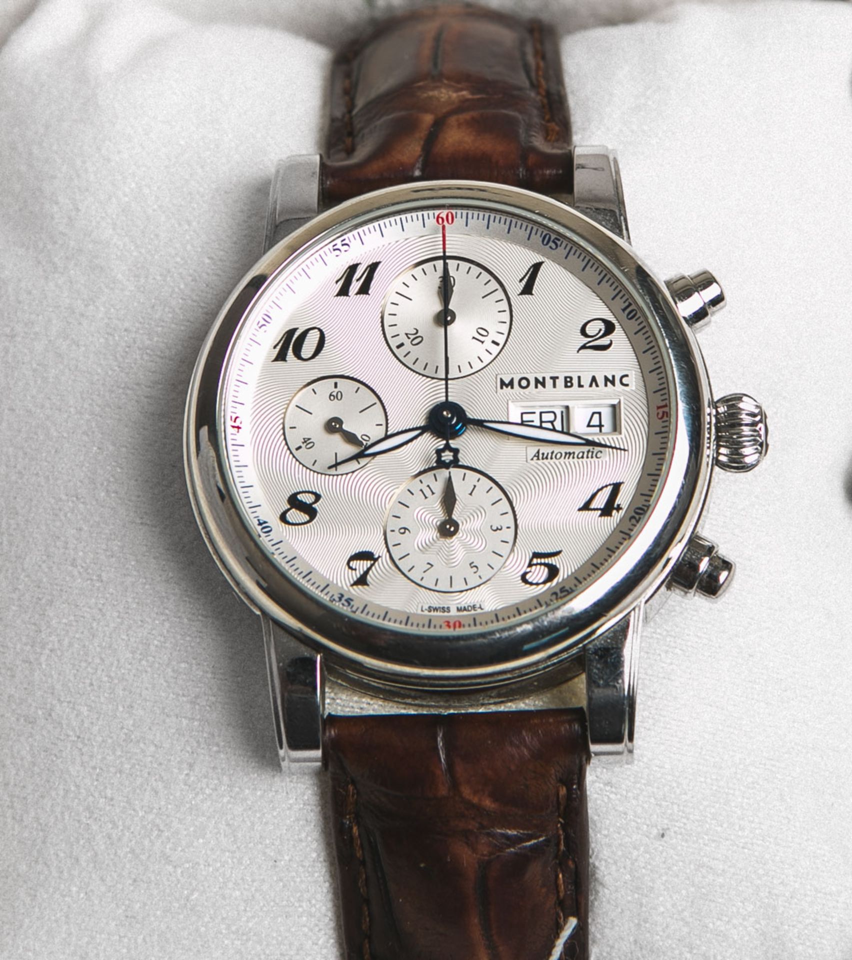 Montblanc - Herrenarmbanduhr "Armbandchronograph Serie Meisterstück" (um 2010)